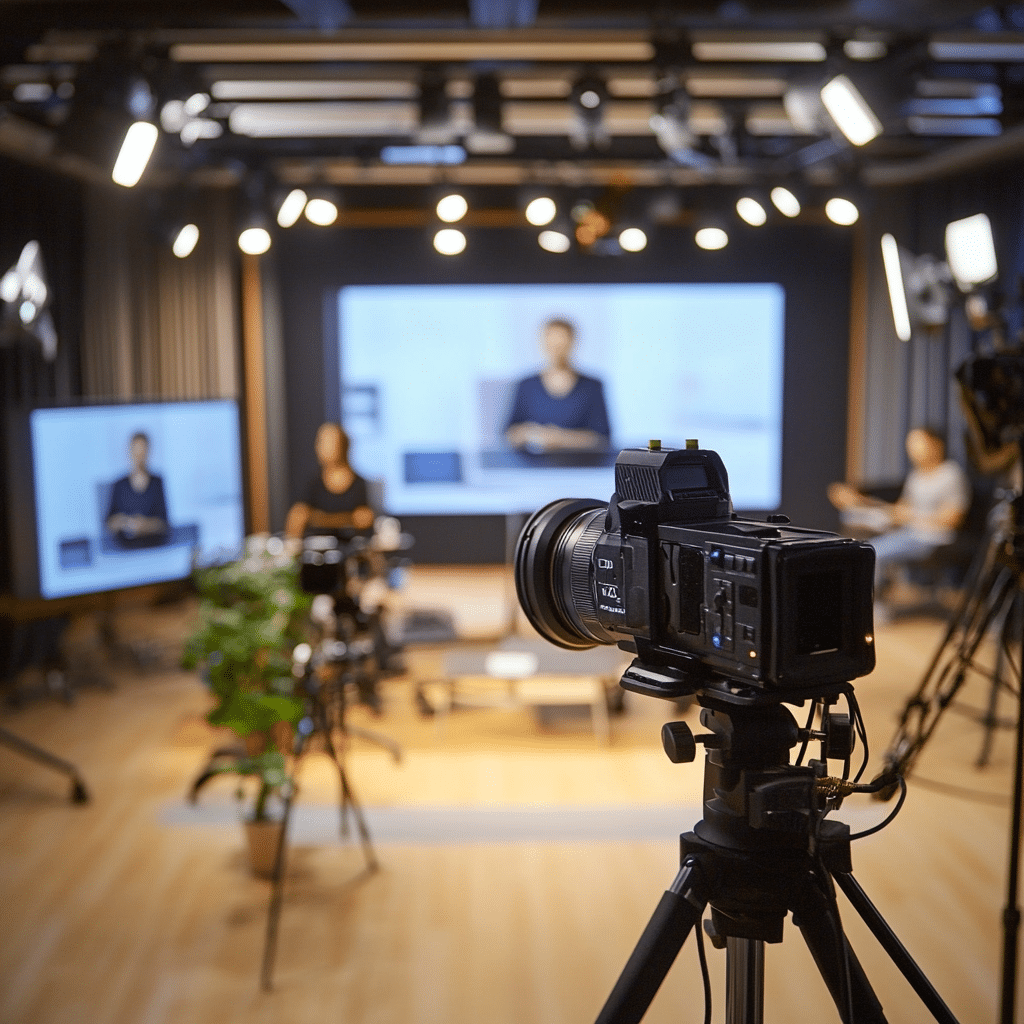 Webinaire en plateau TV et webcast